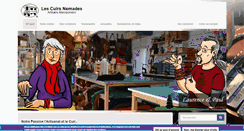 Desktop Screenshot of lescuirsnomades.fr